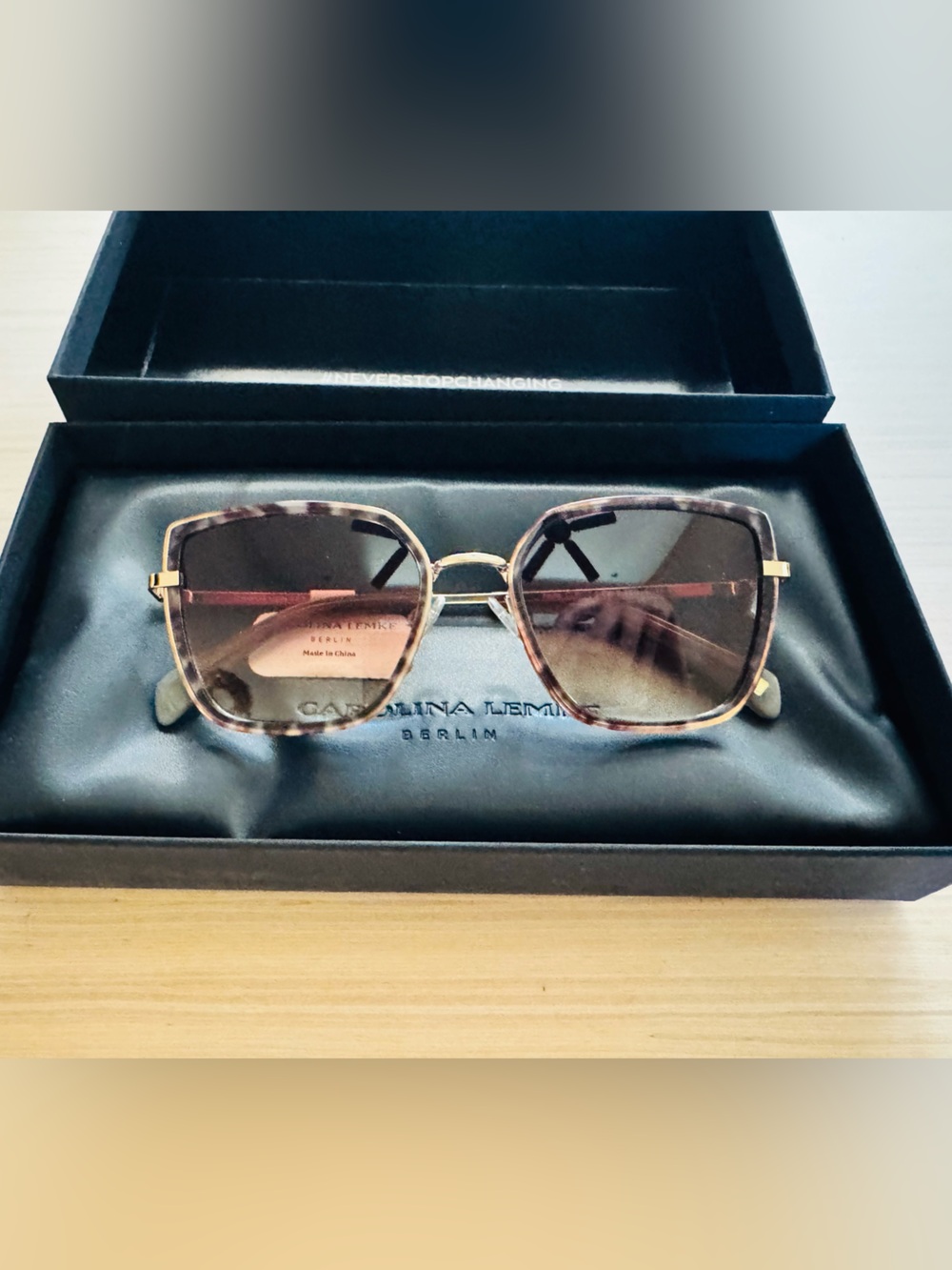 NWT • Carolina Lemke Berlin • Square Women's Sunglasses • Style Sadie